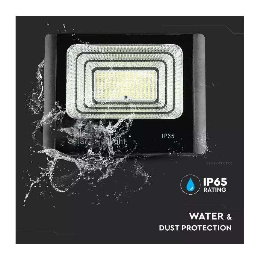 Holofote solar LED com regulação LED/16W/3,2V 4000K IP65 + controlo remoto