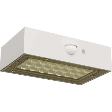 Holofote solar LED com sensor de movimento LED/3,7V 1200mAh 4000K IP65 branco