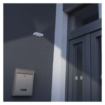 Holofote solar LED com sensor de movimento LED/3,7V 1200mAh 4000K IP65 branco