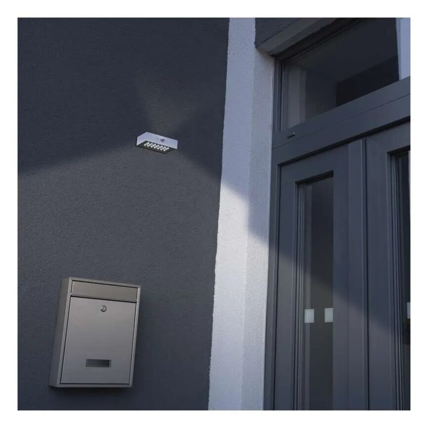 Holofote solar LED com sensor de movimento LED/3,7V 1200mAh 4000K IP65 branco