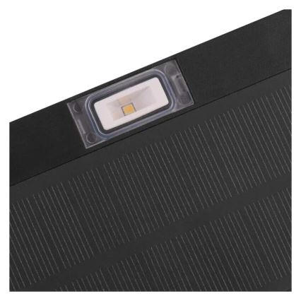 Holofote solar LED com sensor de movimento LED/3,7V 1200mAh 4000K IP65 preto