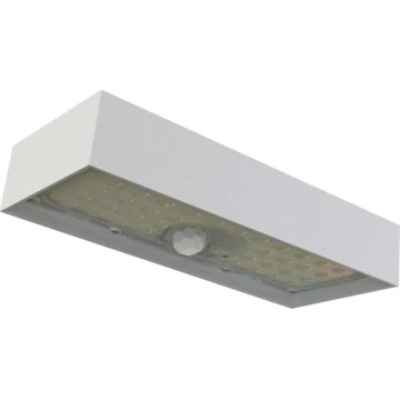 Holofote solar LED com sensor de movimento LED/3,7V 3000mAh 4000K IP65 branco