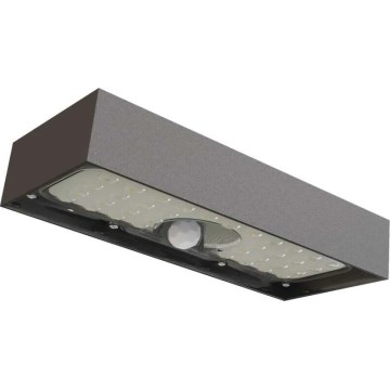 Holofote solar LED com sensor de movimento LED/3,7V 3000mAh 4000K IP65 preto