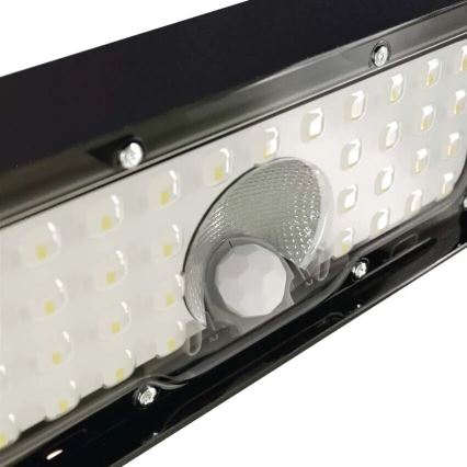 Holofote solar LED com sensor de movimento LED/3,7V 3000mAh 4000K IP65 preto