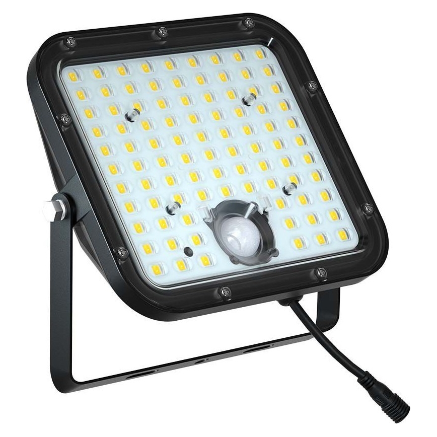 Holofote solar LED com sensor LED/30W/6,4V 6400K + comando