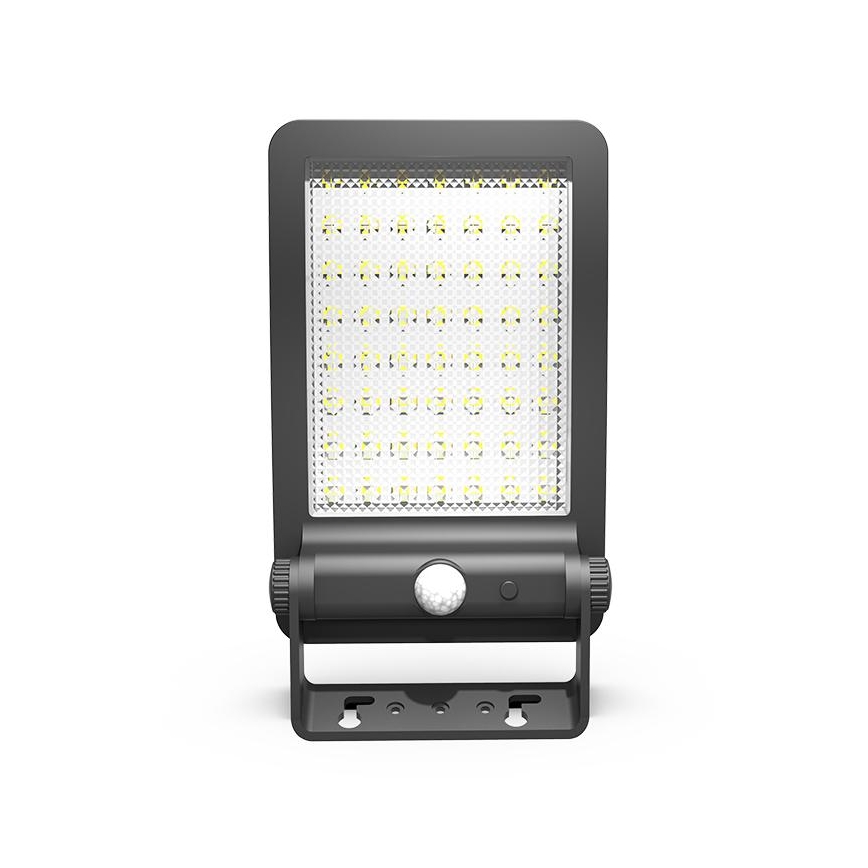 Holofote solar LED com sensor LED/5W/3,7V 4000K IP54 preto