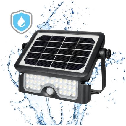 Holofote solar LED com sensor LED/5W/3,7V 4000K IP65