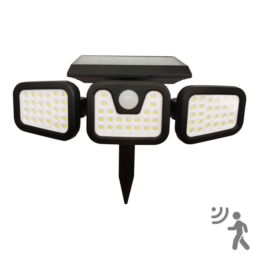 Holofote solar LED com sensor TRIO LED/0,6W/3,7V IP44