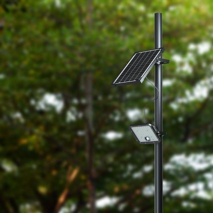 Holofote solar LED regulável com sensor LED/10W/3,7V 4000/6000K IP65 + comando