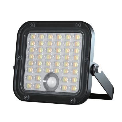 Holofote solar LED regulável com sensor LED/10W/3,7V 4000/6000K IP65 + comando