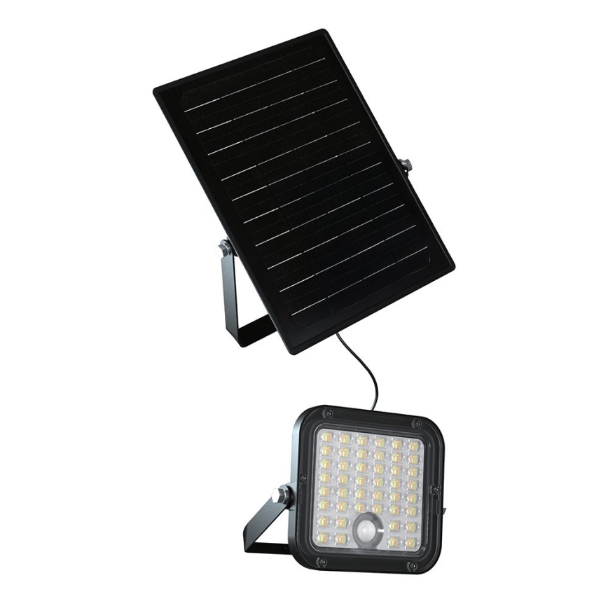Holofote solar LED regulável com sensor LED/10W/3,7V 4000/6000K IP65 + comando