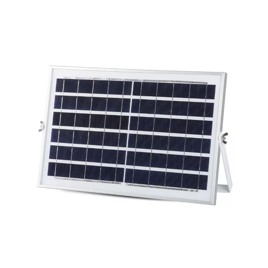 Holofote solar LED regulável LED/12W/3,2V 6000K IP65 5000 mAh + comando