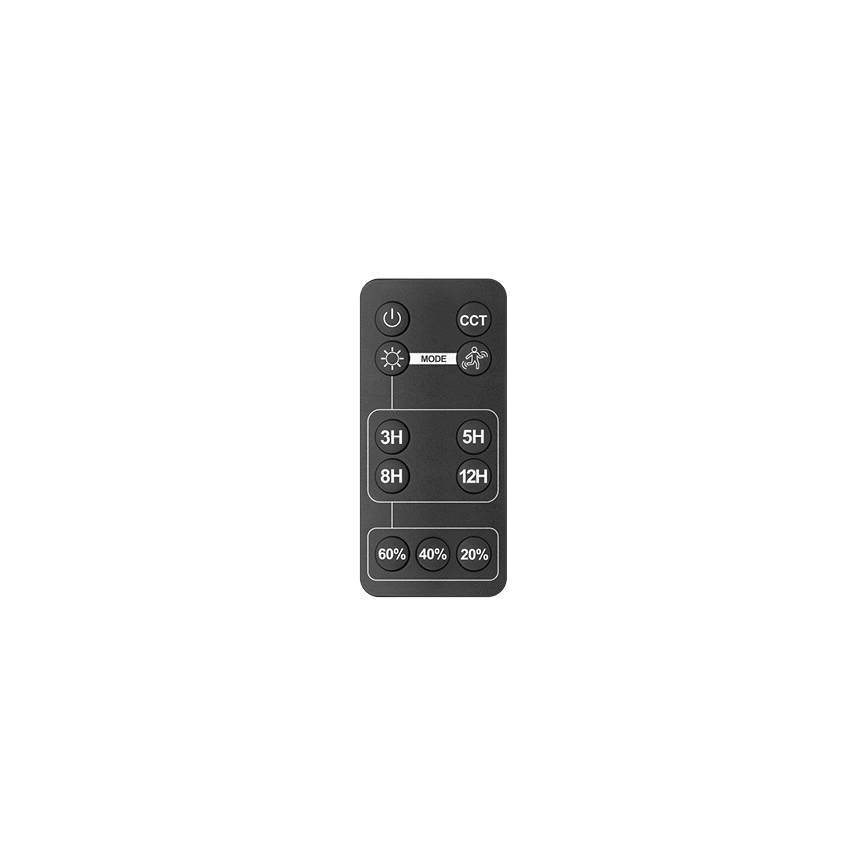 Holofote solar para exterior com sensor LED/30W/6,4V IP65 3000/4000K + comando
