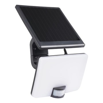 Holofote solar regulável com sensor de movimento LED/10W/3000 mAh 4000K IP54