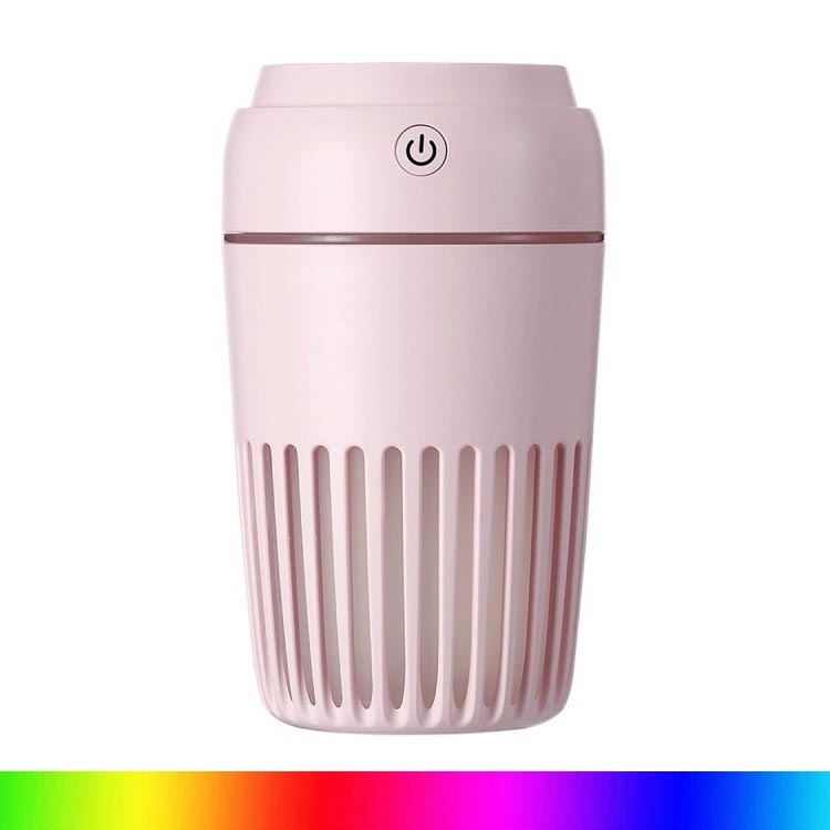 Humidificador de Ar LED RGB 300 ml LED/2W/5V rosa