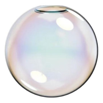 Ideal Lux - Abajur de substituição para candeeiro MAPA diâmetro 10 cm transparente