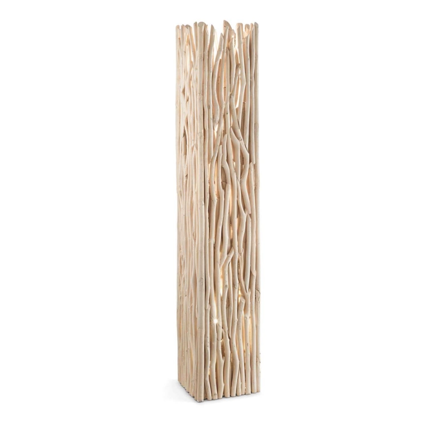 Ideal Lux - Candeeiro de chão DRIFTWOOD 2xE27/60W/230V goiaba