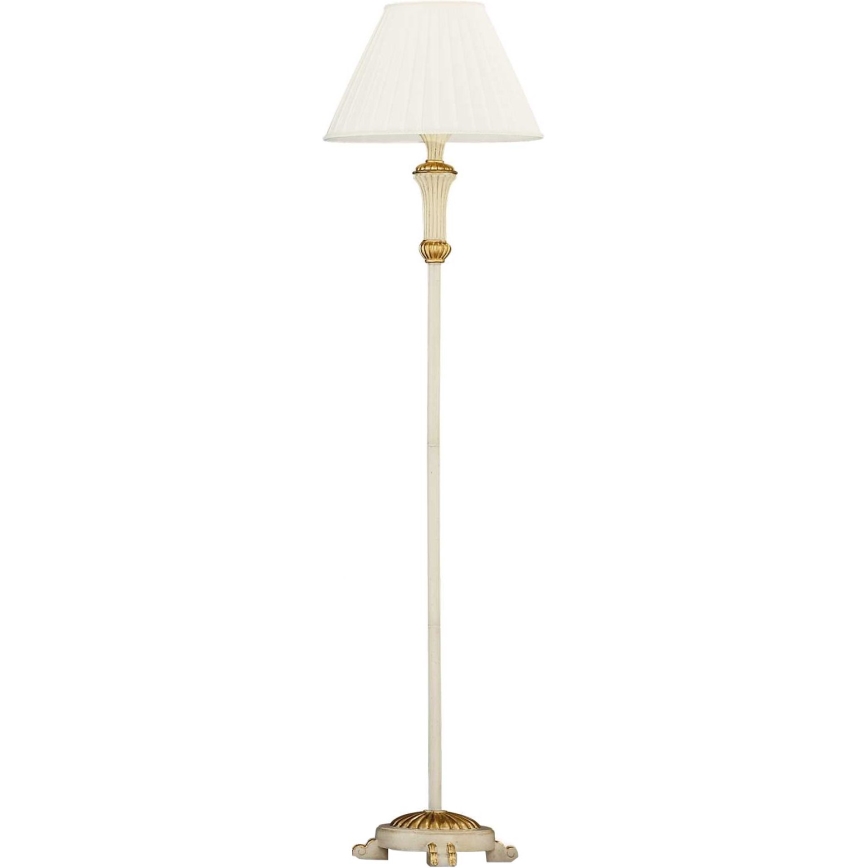 Ideal Lux - Candeeiro de chão FIRENZE 1xE14/40W/230V branco/dourado