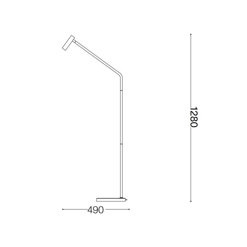 Ideal Lux - Candeeiro de chão LED EASY LED/3,5W/230V CRI 90 branco