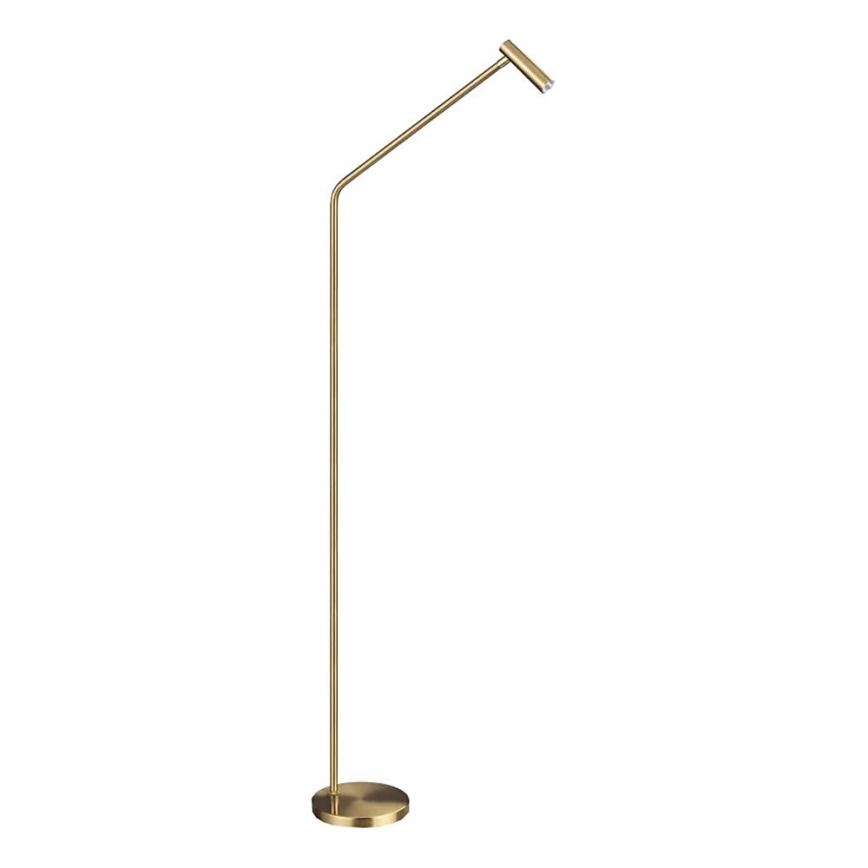 Ideal Lux - Candeeiro de chão LED EASY LED/3,5W/230V CRI 90 latão