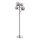 Ideal Lux - Candeeiro de chão LED EQUINOXE 4xG4/2W/230V cromado brilhante/fumado