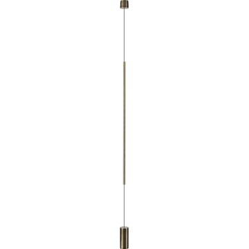 Ideal Lux - Candeeiro de chão LED FILO LED/14W/230V 2700K CRI 90 latão