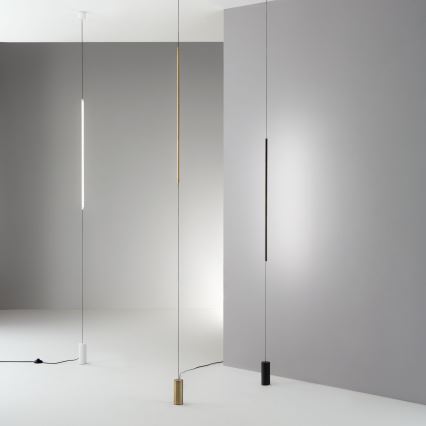 Ideal Lux - Candeeiro de chão LED FILO LED/14W/230V 3000K CRI 90 preto