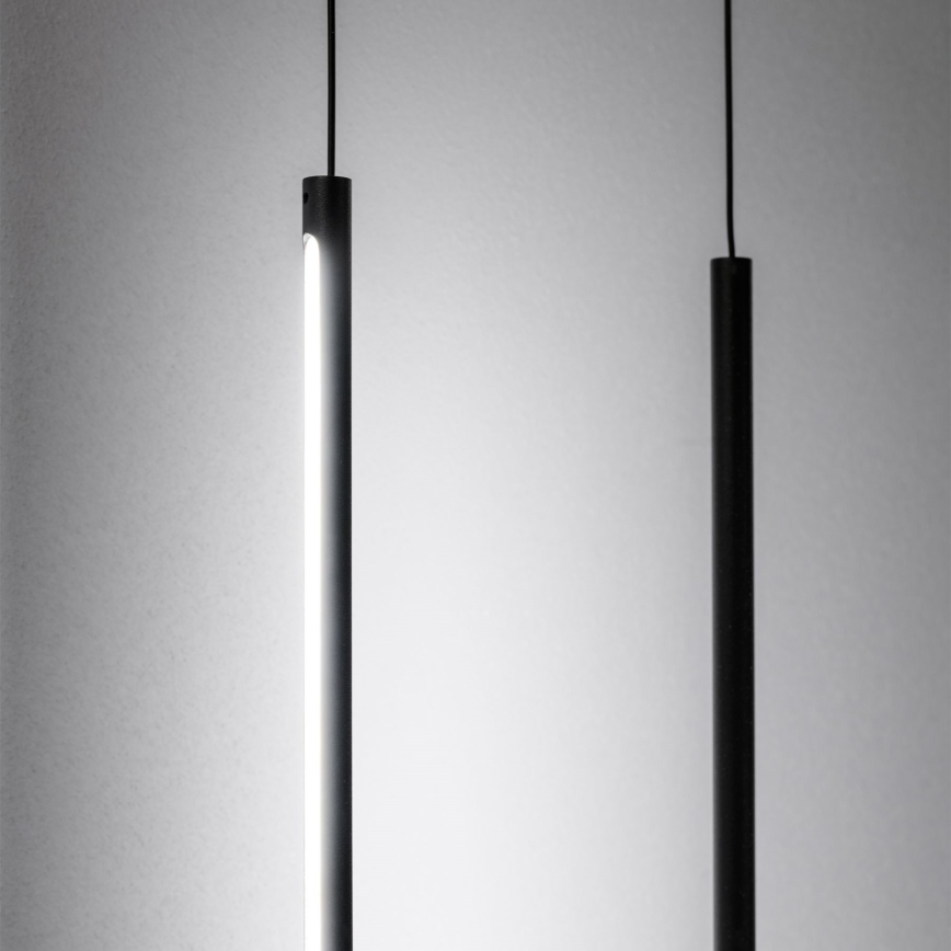 Ideal Lux - Candeeiro de chão LED FILO LED/14W/230V 3000K CRI 90 preto