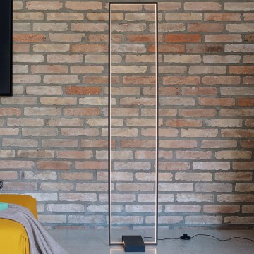 Ideal Lux - Candeeiro de chão LED FRAME LED/30W/230V preto