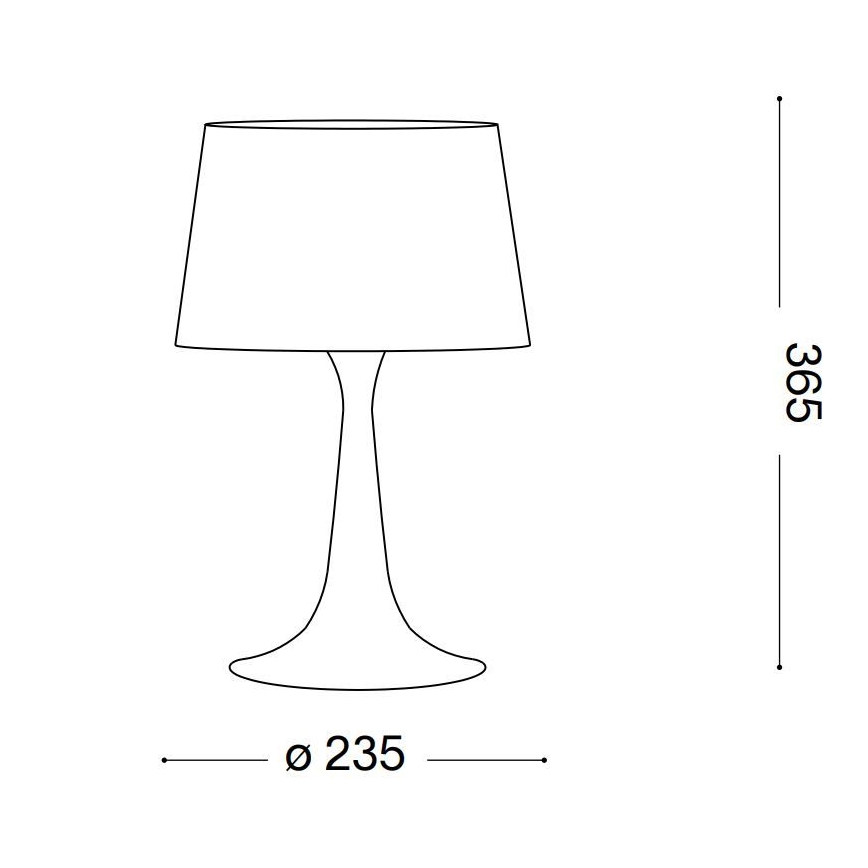 Ideal Lux - Candeeiro de mesa 1xE27/60W/230V