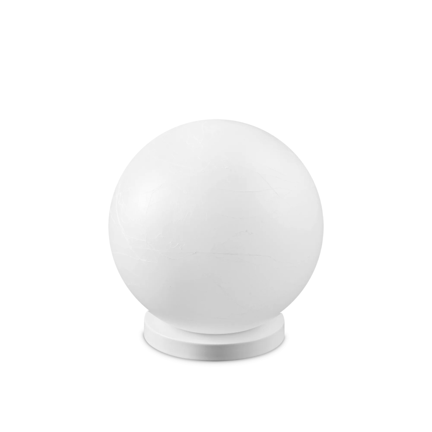 Ideal Lux - Candeeiro de mesa CARTA 1xE27/25W/230V diâmetro 40 cm branco