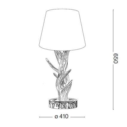 Ideal Lux - Candeeiro de mesa CHALET 1xE27/60W/230V chifres