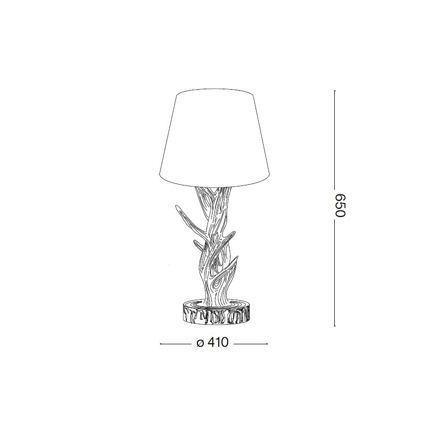 Ideal Lux - Candeeiro de mesa CHALET 1xE27/60W/230V chifres