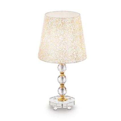Ideal Lux - Candeeiro de mesa de cristal QUEEN 1xE27/60W/230V dourado