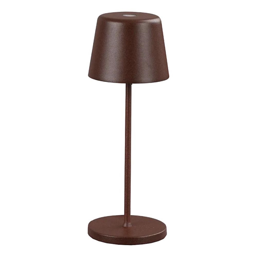 Ideal Lux - Candeeiro de mesa de exterior tátil regulável LED CUTE LED/2,5W/3,7V USB 2200-2700K IP65 castanho