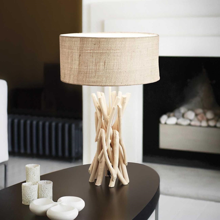 Ideal Lux - Candeeiro de mesa DRIFTWOOD 1xE27/60W/230V goiaba