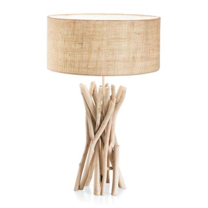 Ideal Lux - Candeeiro de mesa DRIFTWOOD 1xE27/60W/230V goiaba