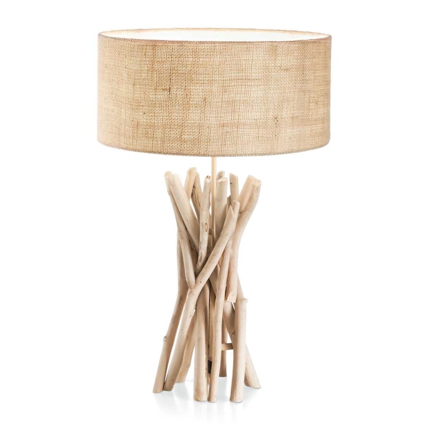 Ideal Lux - Candeeiro de mesa DRIFTWOOD 1xE27/60W/230V goiaba