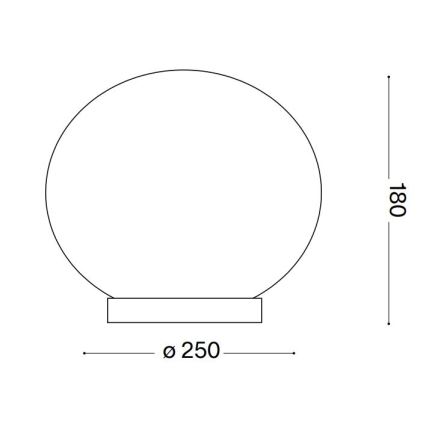 Ideal Lux - Candeeiro de mesa LED CANDY 1xG9/3W/230V diâmetro 25 cm branco