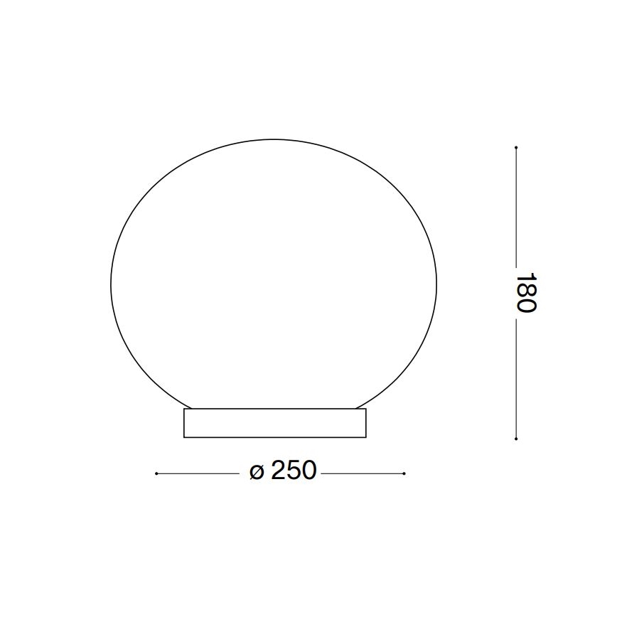 Ideal Lux - Candeeiro de mesa LED CANDY 1xG9/3W/230V diâmetro 25 cm branco