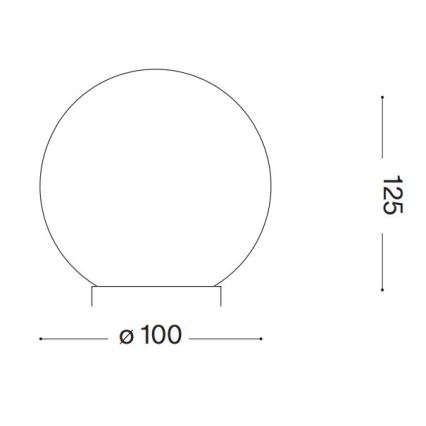 Ideal Lux - Candeeiro de mesa LED CARTA 1xG9/3W/230V diâmetro 10 cm branco