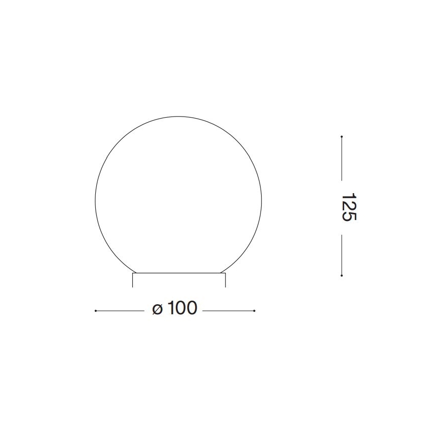Ideal Lux - Candeeiro de mesa LED CARTA 1xG9/3W/230V diâmetro 10 cm branco