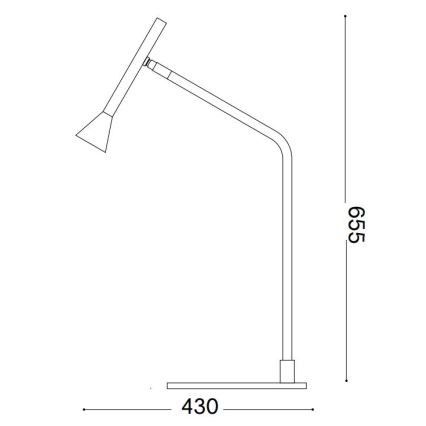 Ideal Lux - Candeeiro de mesa táctil LED com regulação DIESIS LED/6,5W/230V CRI 90 dourado