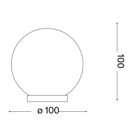 Ideal Lux - Candeeiro de mesa LED MAPA 1xG9/3W/230V diâmetro 10 cm branco