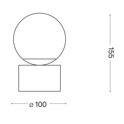 Ideal Lux - Candeeiro de mesa LED PERLAGE 1xG9/3W/230V dourado/branco