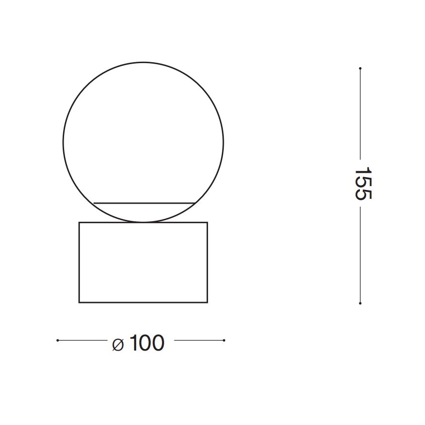 Ideal Lux - Candeeiro de mesa LED PERLAGE 1xG9/3W/230V dourado/branco