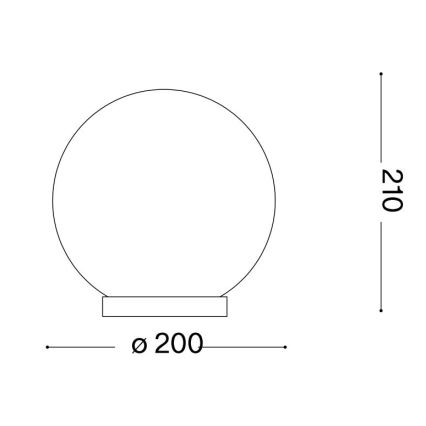 Ideal Lux - Candeeiro de mesa MAPA 1xE27/60W/230V branco