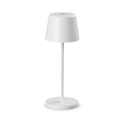 Ideal Lux - Candeeiro de mesa de exterior tátil regulável LED CUTE LED/2,5W/3,7V USB 2200-2700K IP65 branco