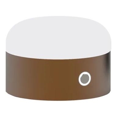 Ideal Lux - Candeeiro de mesa tátil LED com regulação MIGNON LED/5W/5V diâmetro 10 cm CRI 90 castanho