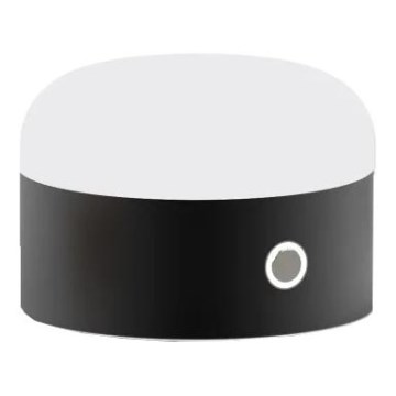 Ideal Lux - Candeeiro de mesa tátil LED com regulação MIGNON LED/5W/5V diâmetro 10 cm CRI 90 preto
